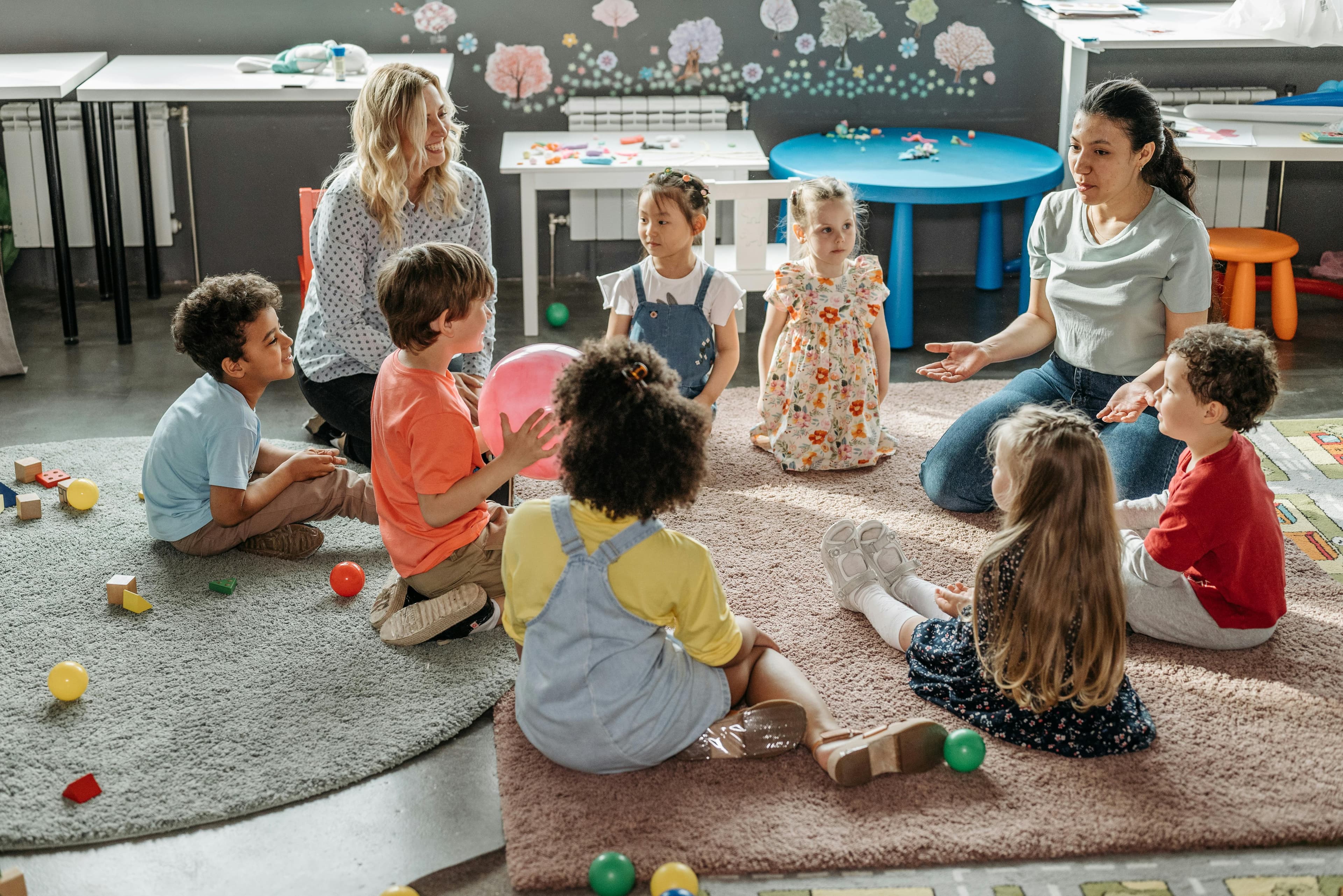 Screenshot of the Knottin Daycare Centre website